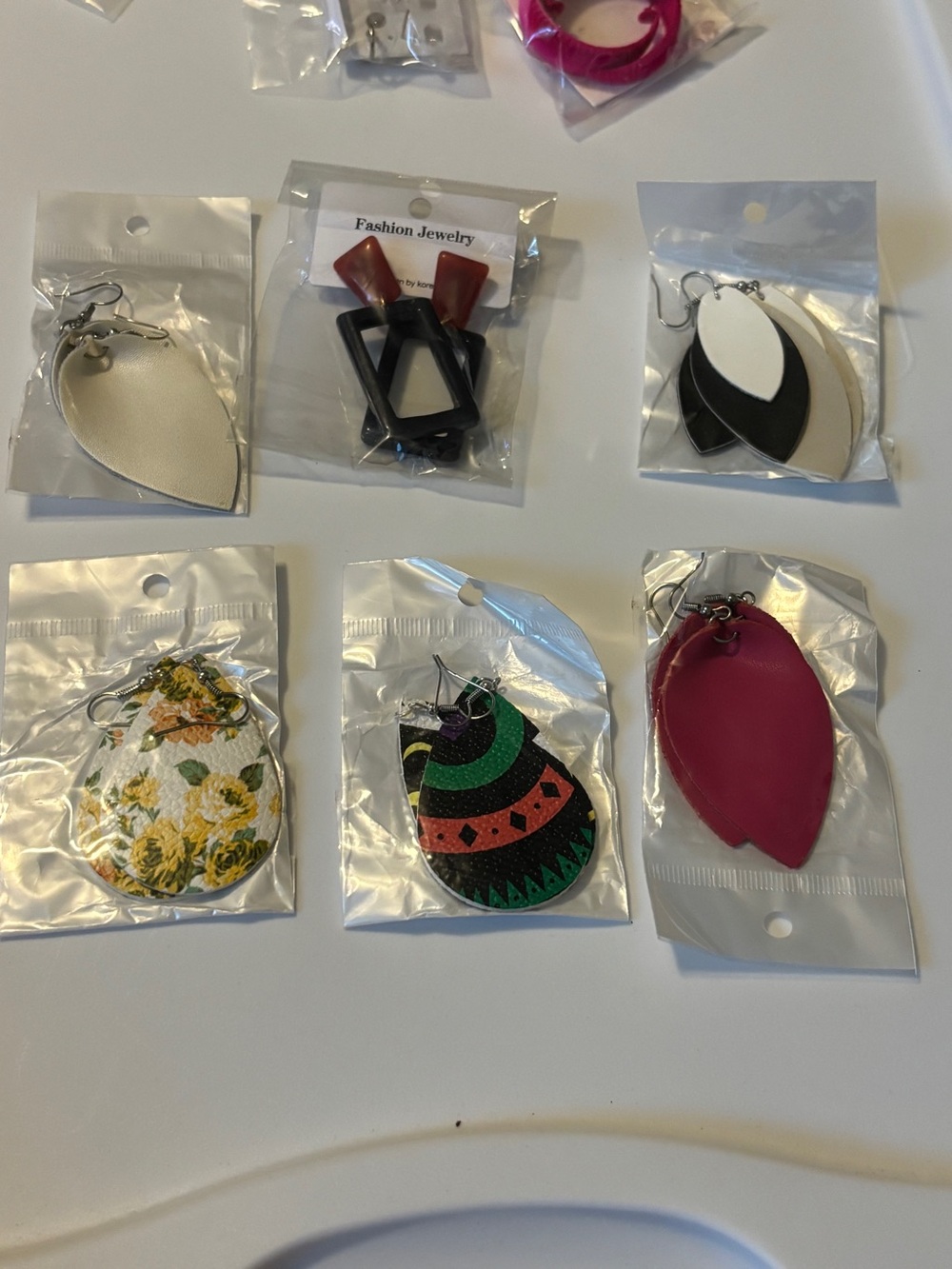 Light Fashion Jewelry Multicolor Leaf and Geometric Earring Assortment